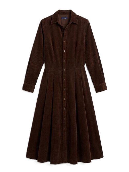 Vestito Camicia Velluto marrone scuro Polo Ralph Lauren | 211-B17452-005DARK BROWN